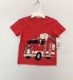  Áo thun Carter đỏ xe cứu hỏa bé trai 