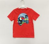  Áo thun PL4CE cam két bé trai 