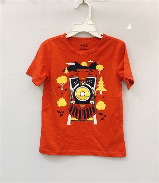  Áo thun Pl4ce cam tàu hỏa bé trai 