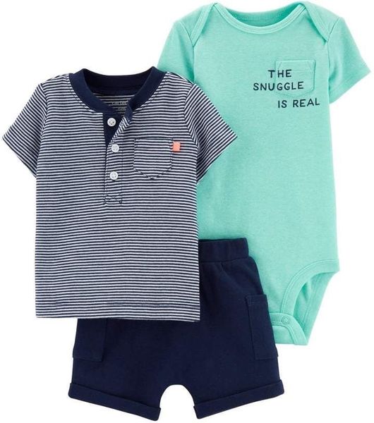  Set 3 CARTER ngắn xanh lá bé trai 