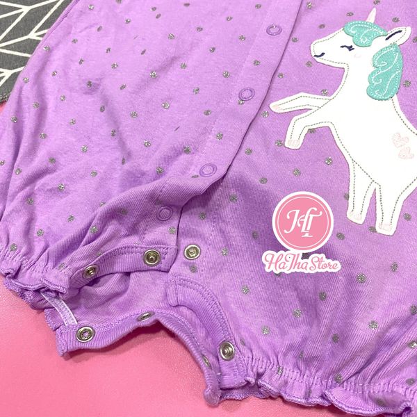  (X) (SIZE 6M) Body đùi Carter dây xanh mint kem bé gái 