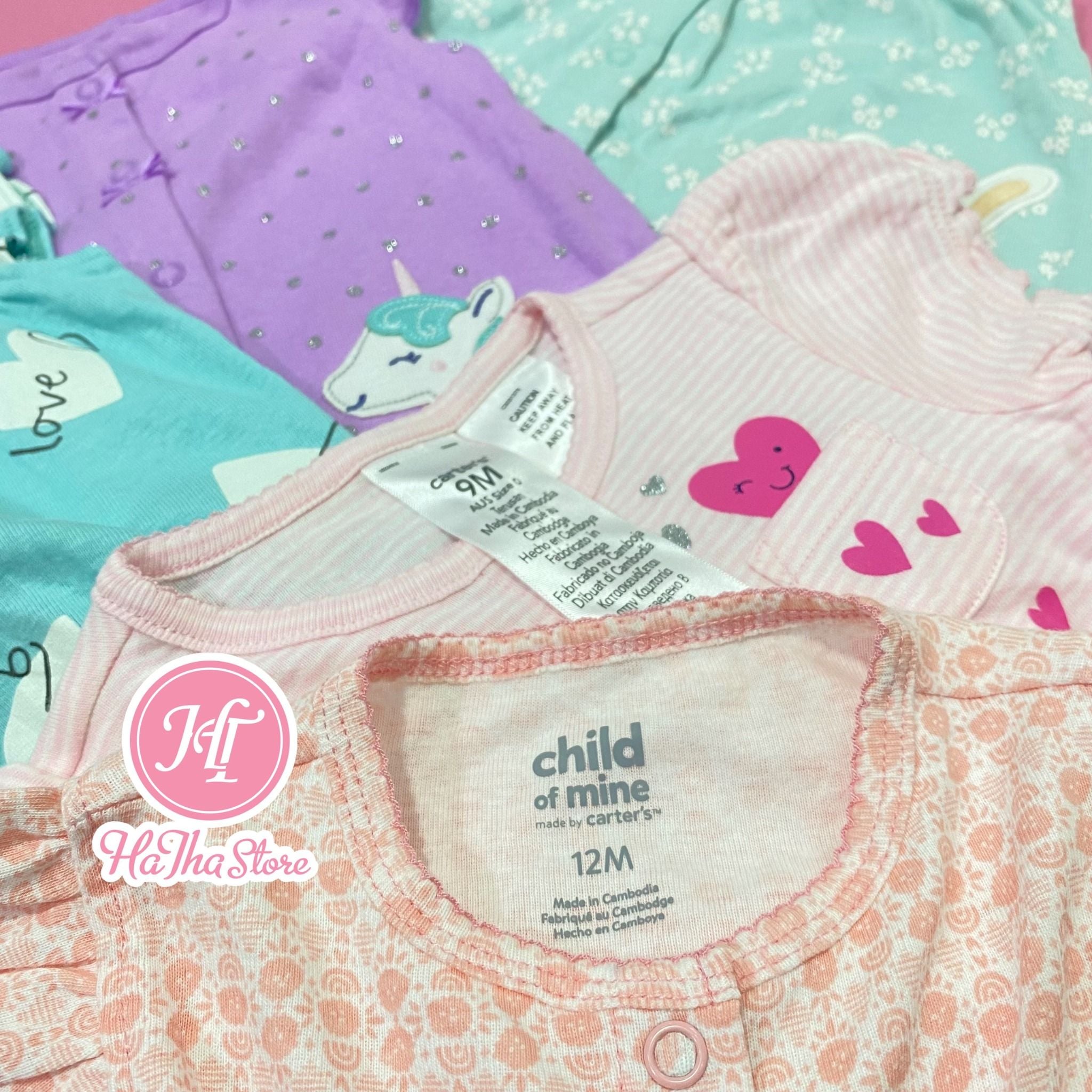  (X) Body đùi Carter dây xanh két bé gái 