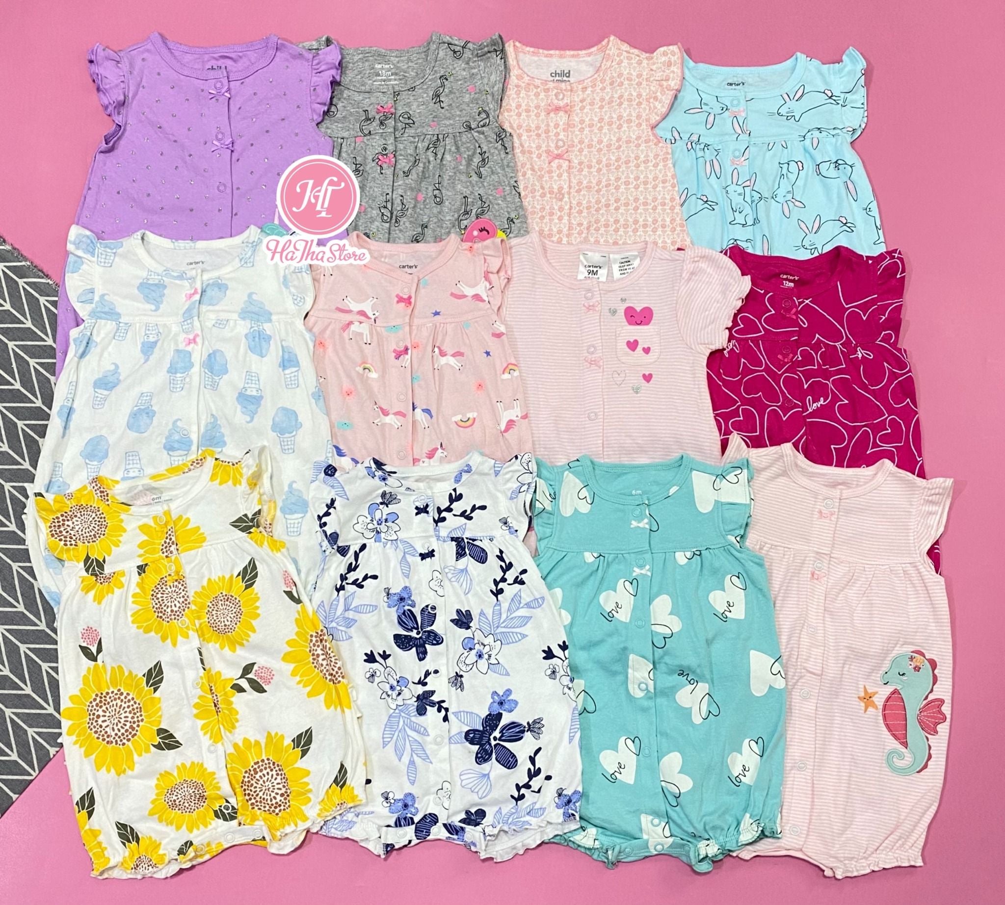  (X) Body đùi Carter dây xanh két bé gái 