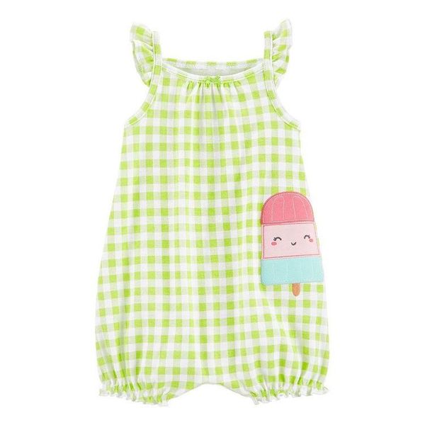  (X) Body đùi Carter dây xanh kem bé gái 