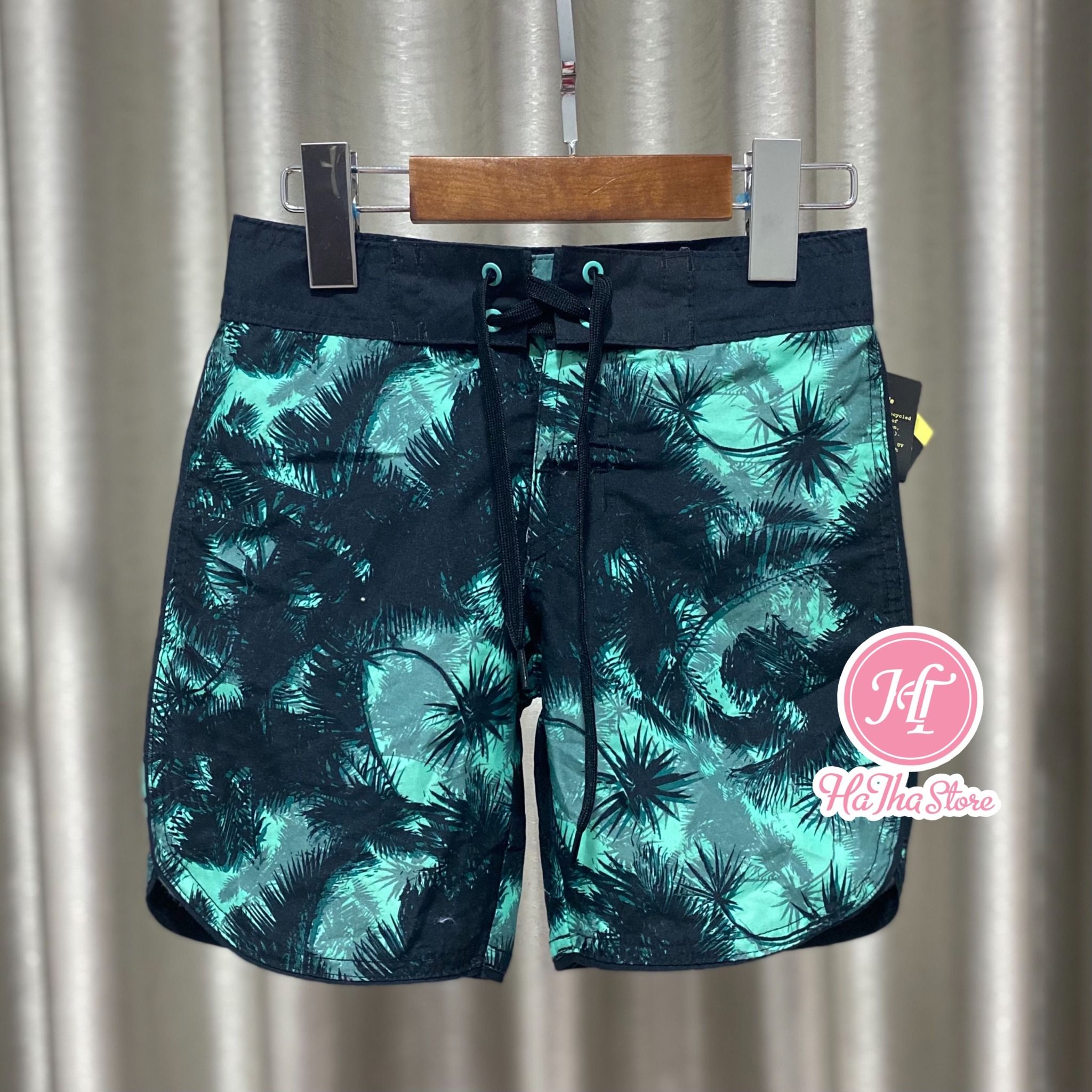  (X) Quần bơi, quần đi biển màu xanh cây lá bé trai 