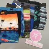  (X) Quần bơi, quần đi biển màu xanh cây lá bé trai 