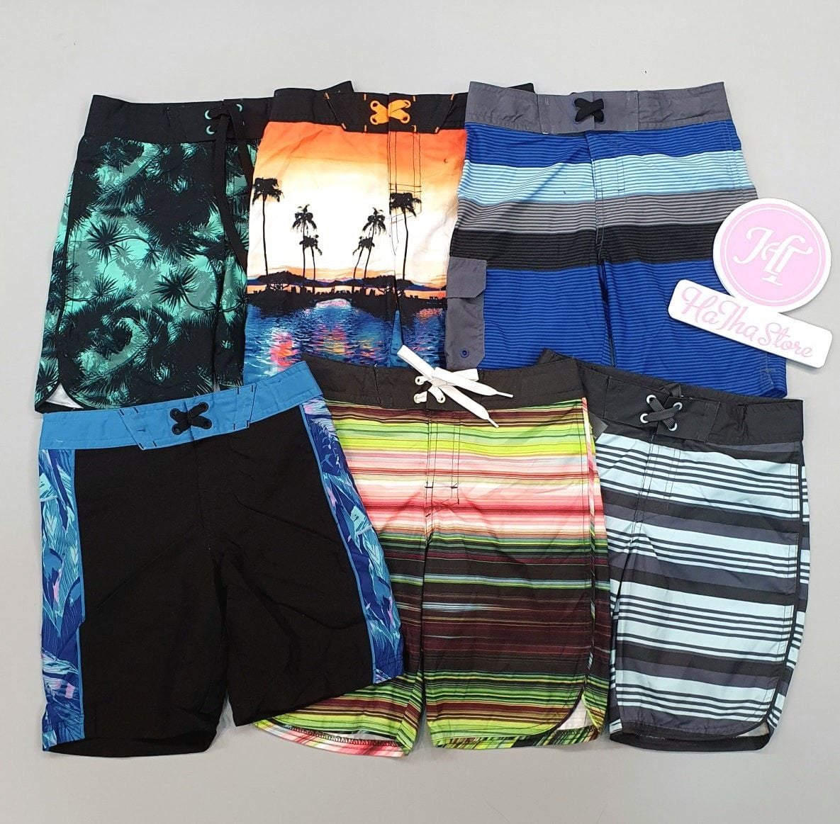  (X) Quần bơi, quần đi biển màu xanh cây lá bé trai 