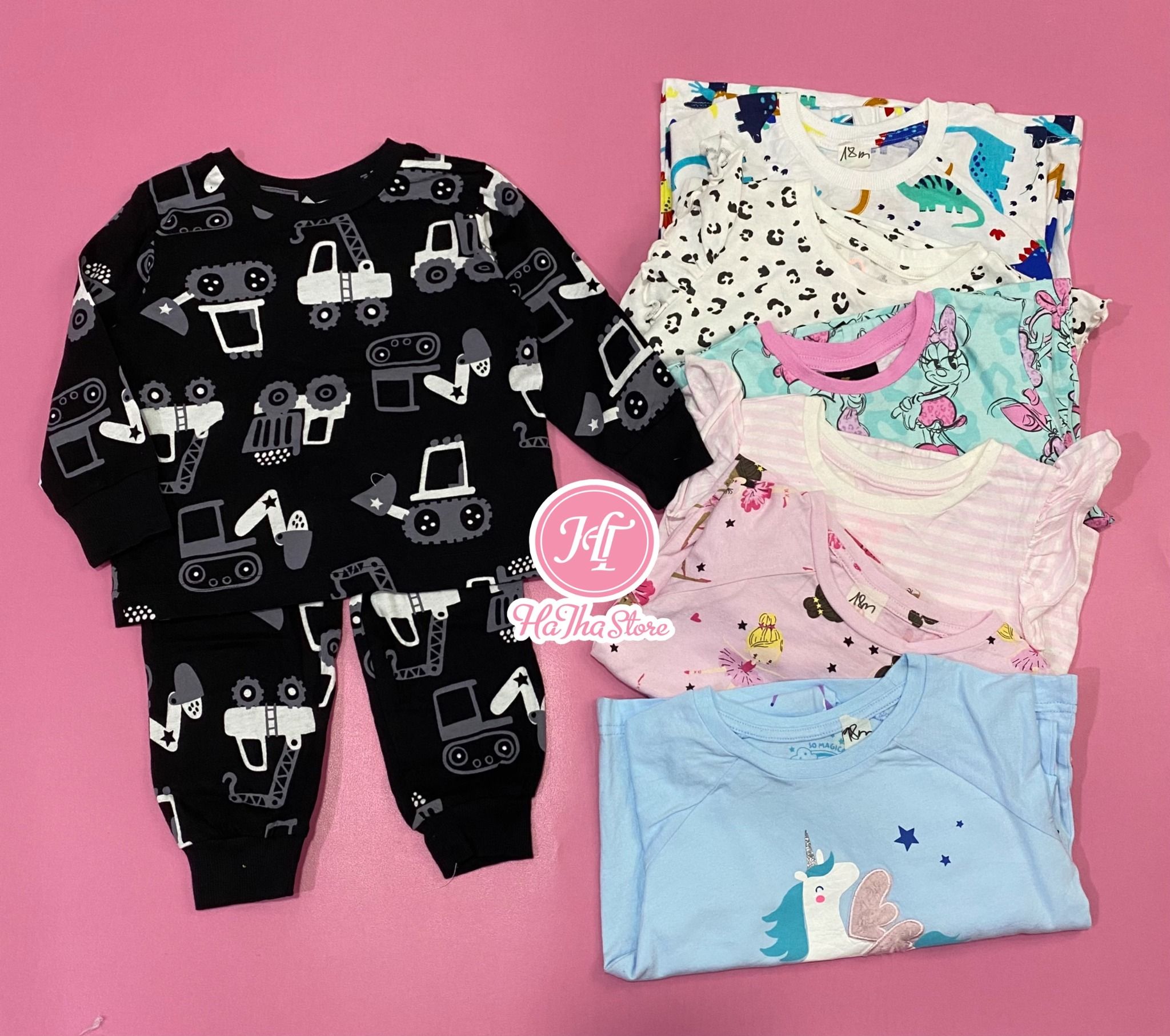  (SIZE 18M) Đồ bộ dài Malanta cho bé trai bé gái 