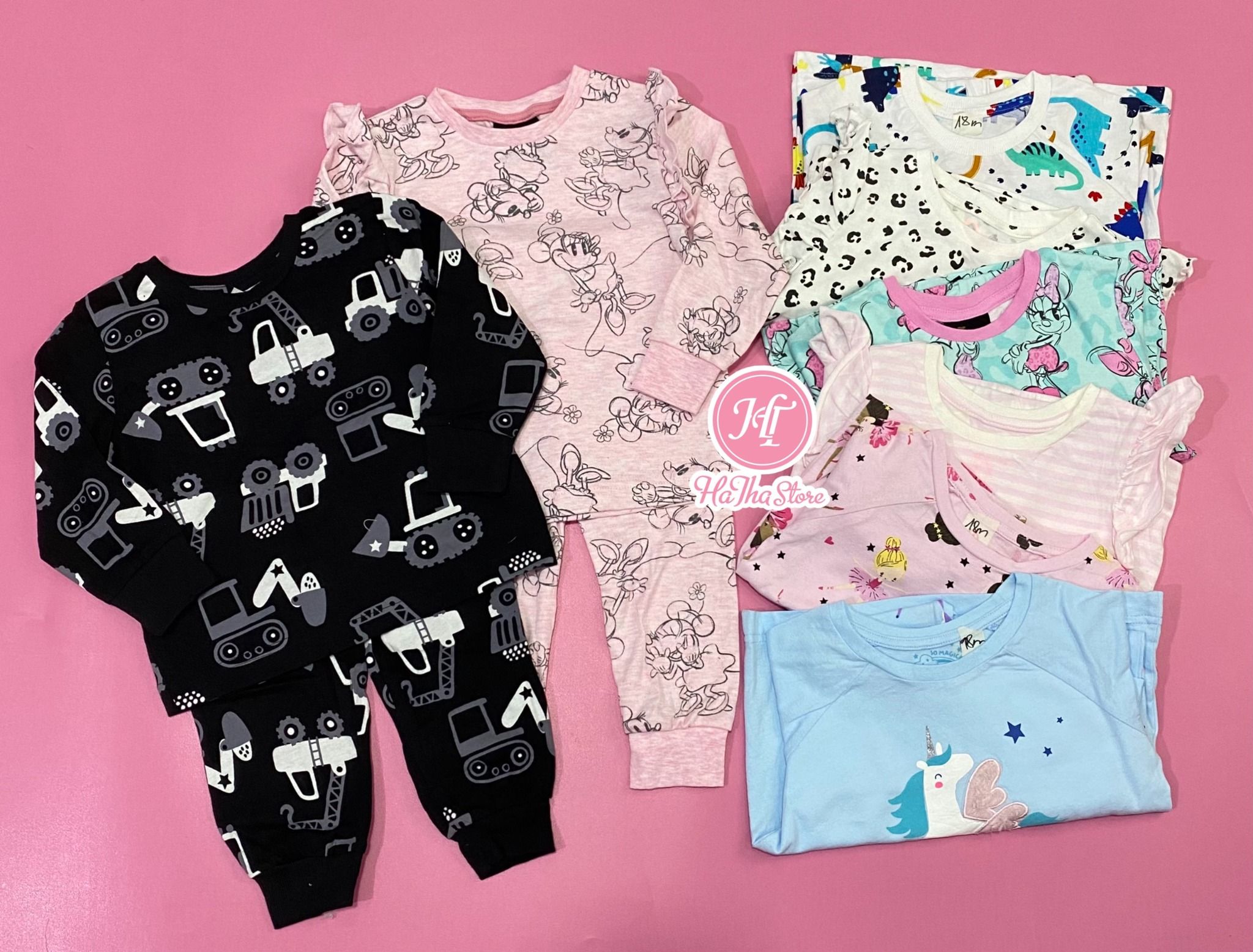  (SIZE 18M) Đồ bộ dài Malanta cho bé trai bé gái 