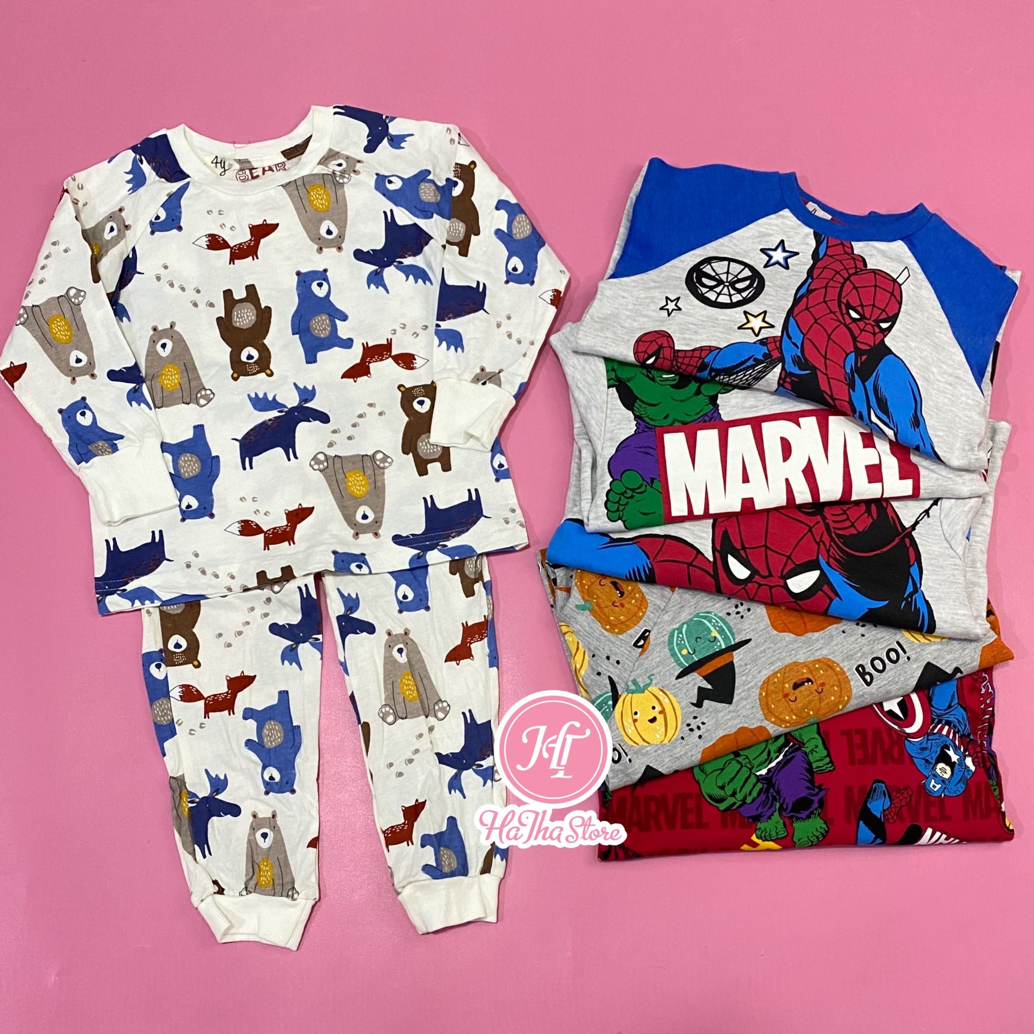  (x) (SIZE 4Y) Đồ bộ dài Malanta cho bé trai bé gái 