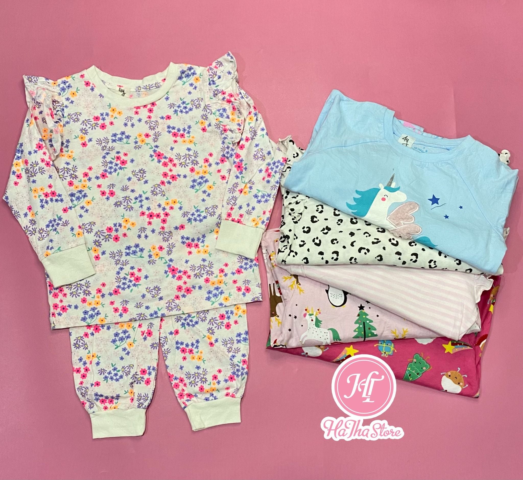  (x) (SIZE 4Y) Đồ bộ dài Malanta cho bé trai bé gái 