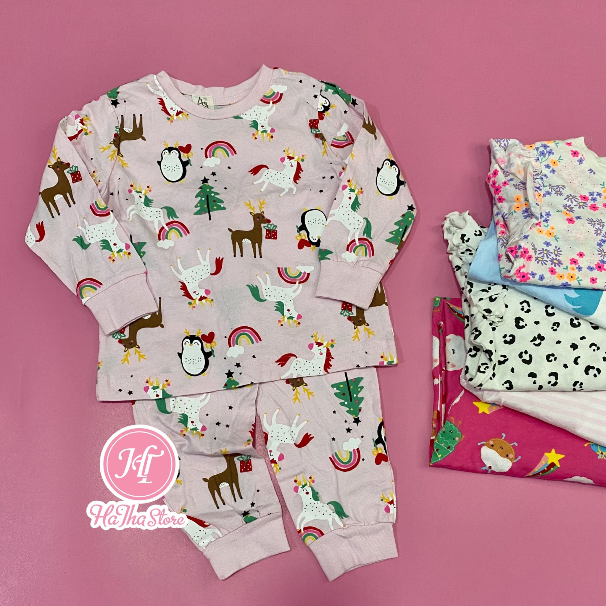  (x) (SIZE 4Y) Đồ bộ dài Malanta cho bé trai bé gái 