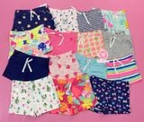 Quần short thun Carter sọc trái tim bé gái 