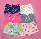  (x) Quần short thun Carter xanh dương bé gái 