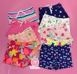  (x) Quần short thun Carter xanh dương bé gái 
