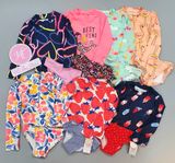  (X) (Size 5y) Bộ bơi sọc bé gái 