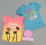  (x) (Size 4Y) Áo thun Place, Garanimals cho bé gái 