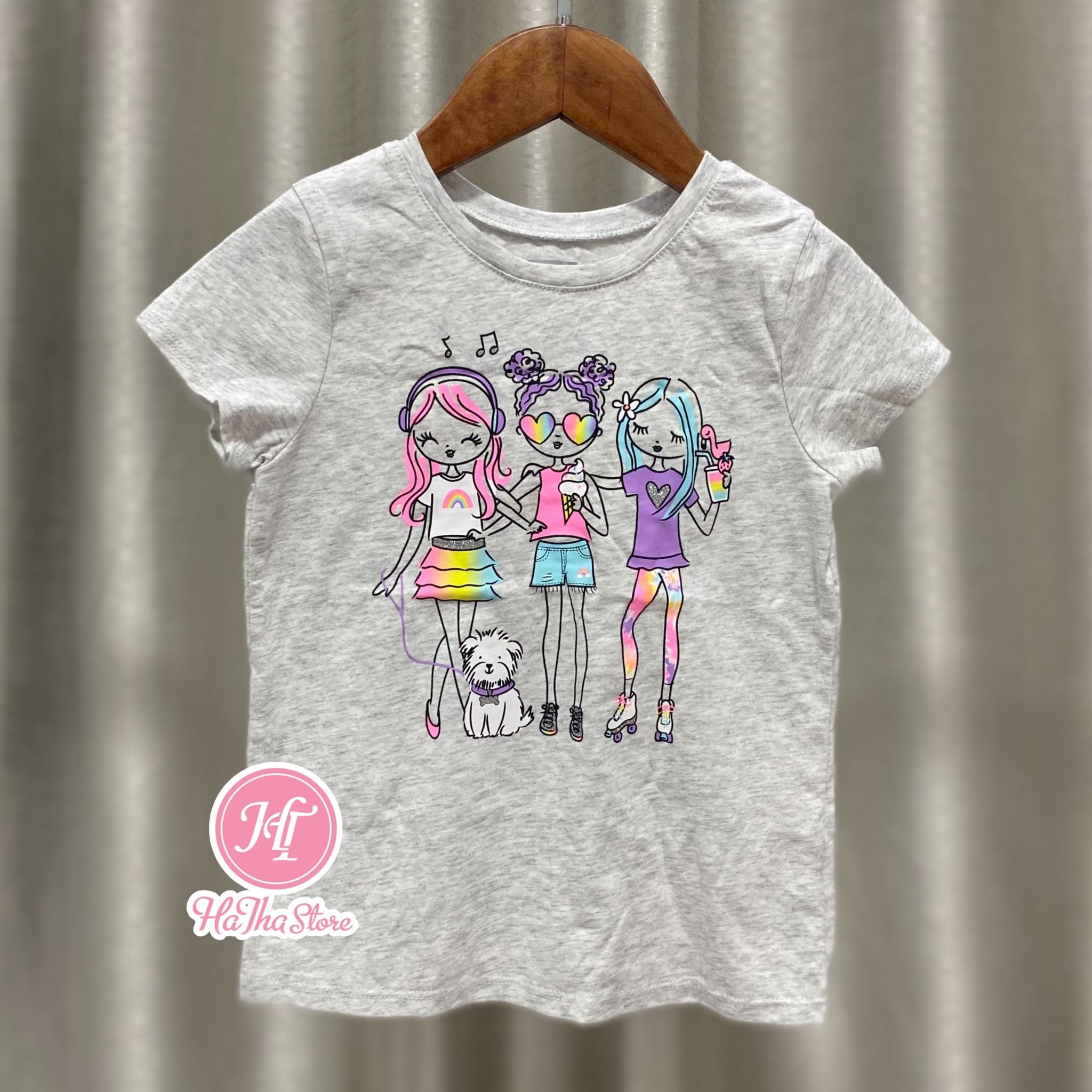  (xx) (SIZE 5Y) Áo thun Place, Garanimals cho bé gái 