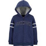  (X) Áo khoác nón chữ Oshkosh xanh đen cho bé 