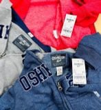  (X) Áo khoác nón chữ Oshkosh xanh đen cho bé 