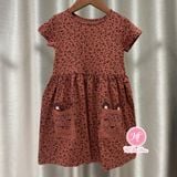  (x) Đầm thun Jumping Beans beo bé gái 