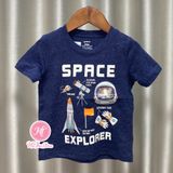  (2Y,3Y) Áo thun C4RTER xanh đen space bé trai 