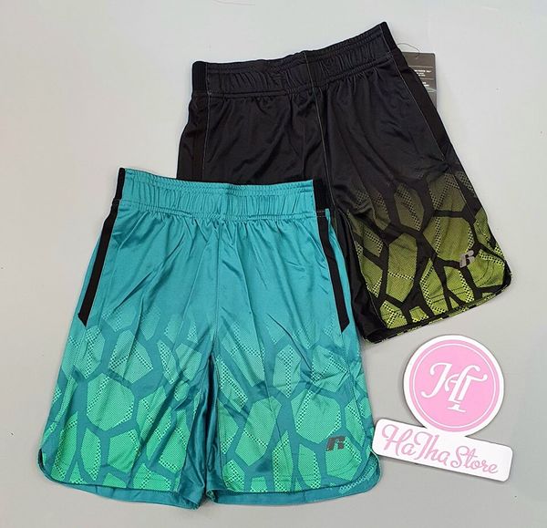  (23-55kg) Quần short thể thao xanh lá bé trai 