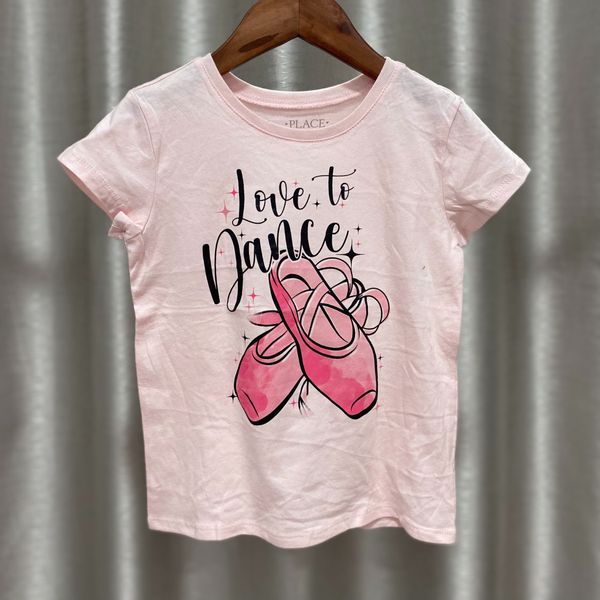  (6-12Y) Áo thun PL4CE love to dance bé gái 