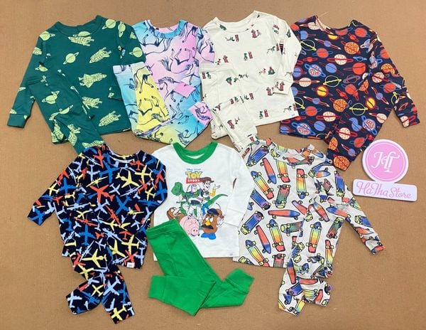  (2Y&5Y) Đồ bộ dài G4P xanh cá mập bé trai 