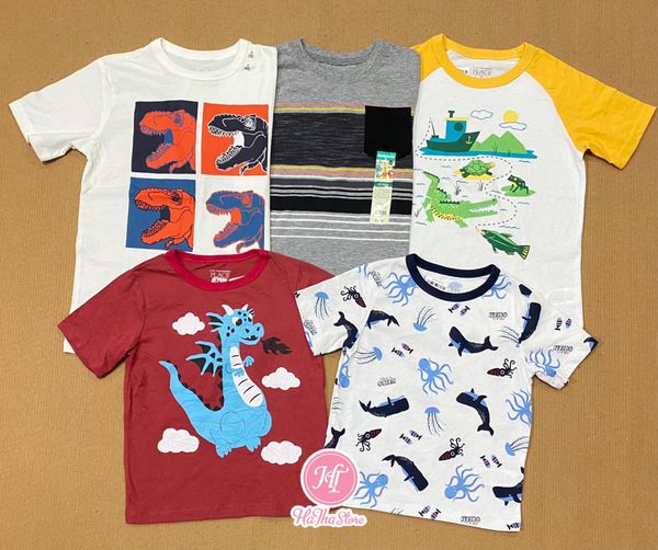  (18M) Áo thun PL4CE đỏ american bé trai 