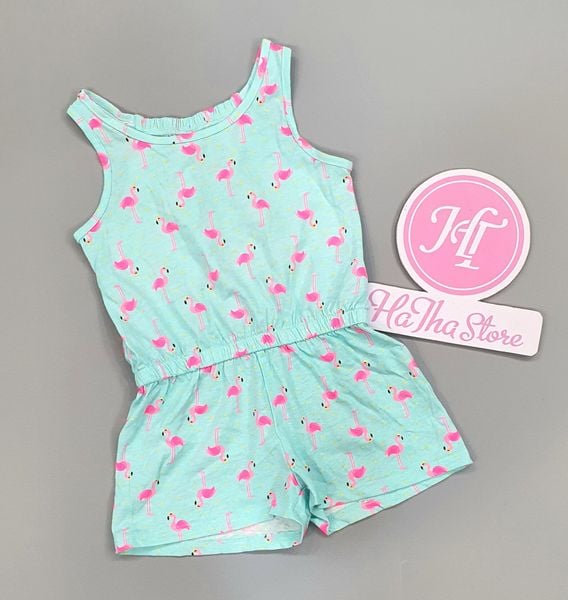  Jumpsuit xanh hạc cho bé gái 