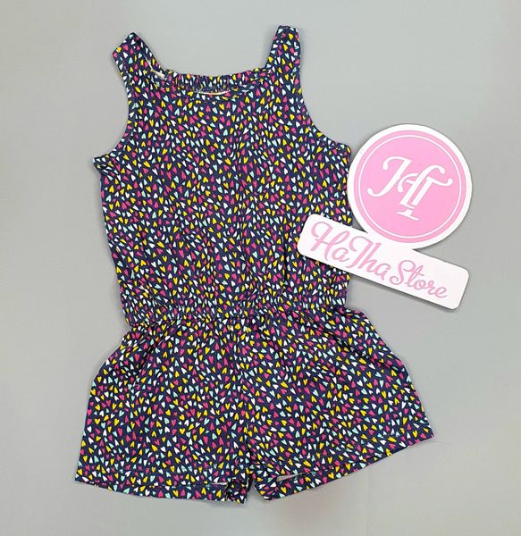  Jumpsuit xanh đen bé gái 