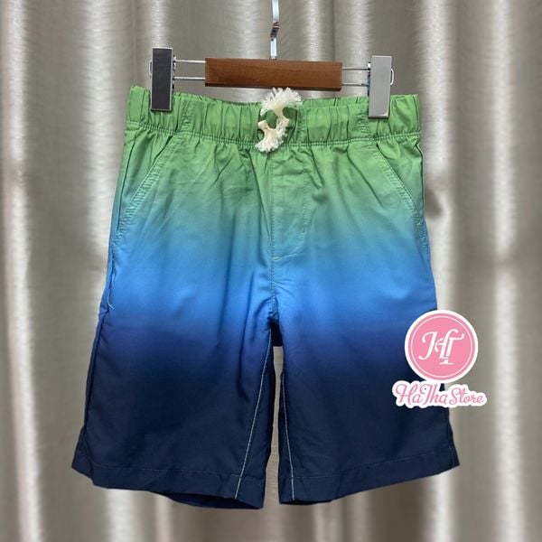  (26-29kg) Quần short vải dù G4P xanh loang bé trai 