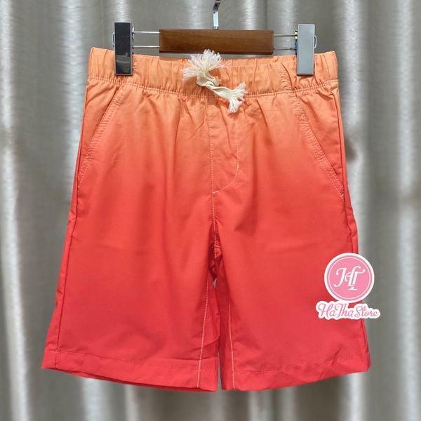  (26-29kg) Quần short vải dù G4P màu cam loang bé trai 