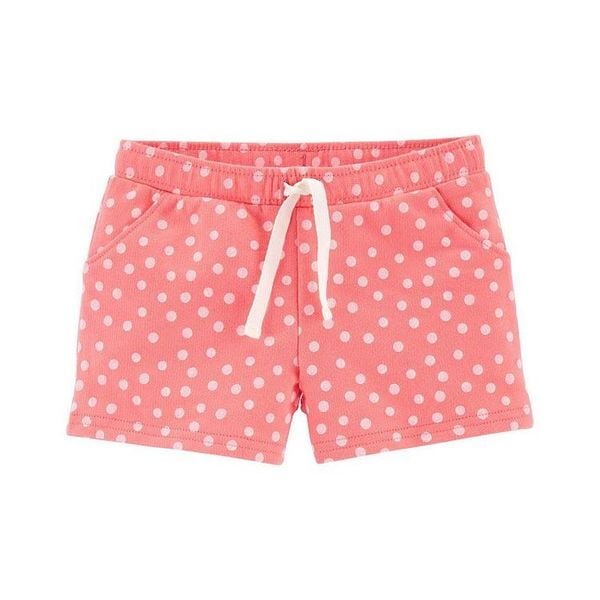  (10y) Quần short thun C4RTER cam chấm bi bé gái 