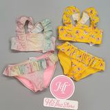  (6Y) Bộ bơi Hờ&M vàng bướm bé gái 