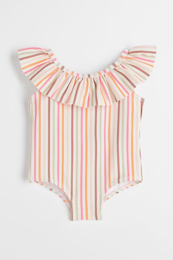  (4y) Bộ bơi Hờ&M sọc màu bé gái 