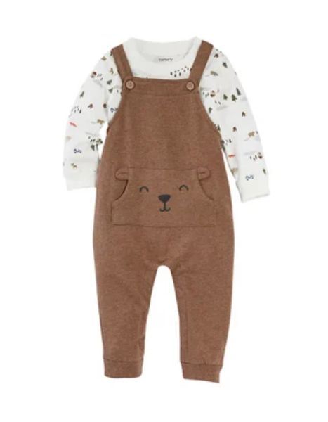  Yếm quần C4RTER nâu bé trai 