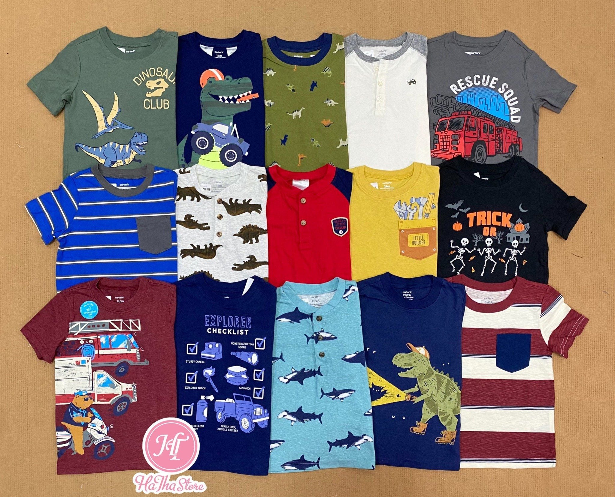  (18m) Áo thun C4RTER đỏ monster bé trai 