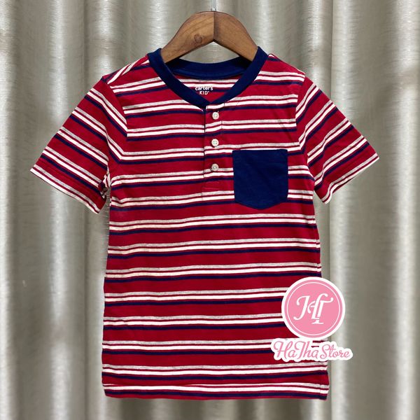  (5y) Áo thun C4RTER sọc đỏ bé trai 