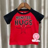  (18m) Áo thun C4RTER đỏ monster bé trai 