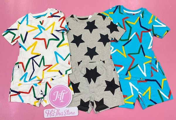  (2Y) Đồ bộ ngắn NEXT xanh ngôi sao bé trai 