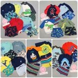  (3Y) Bộ bơi C4RTER xanh đen sun sea surf bé trai 13-15kg 