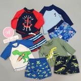  (3Y) Bộ bơi C4RTER xanh đen sun sea surf bé trai 13-15kg 
