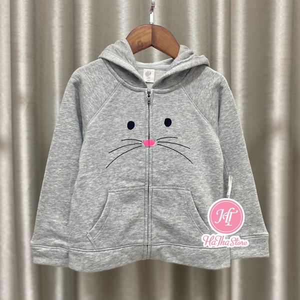  (15-17KG) Áo khoác G4P xám mèo bé gái 