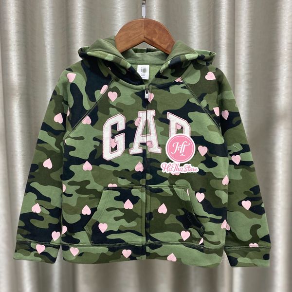  (15-17KG) Áo khoác G4P rằn ri tim bé gái size 4y 