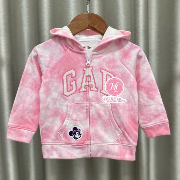  (18m 10-11kg) Áo khoác G4P hồng loang mickey bé gái 
