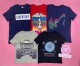  (Size S) Áo thun G4P xanh skate bé trai 