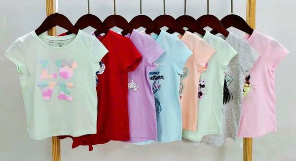  (6y) Áo thun Jumping Beans hồng công chúa bé gái 