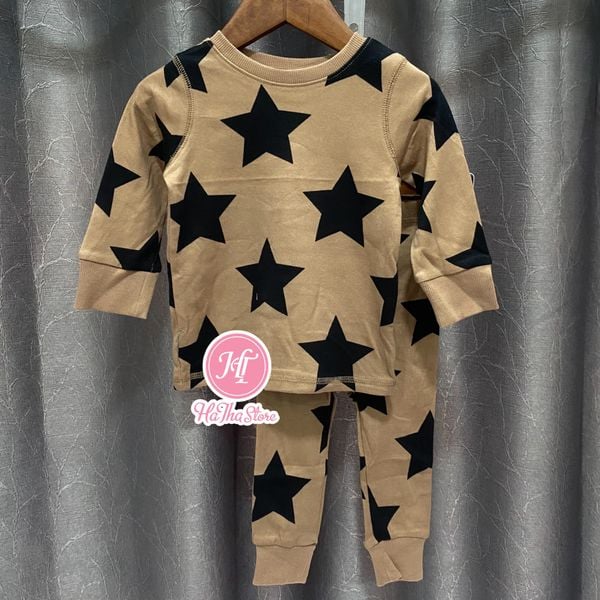  (12M) Bộ dài N3XT ngôi sao đen bé trai 8-10KG 